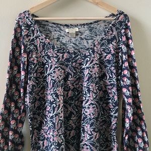 Lucky Brand Tops - Pretty, Soft Navy/Pink Top Lucky Brand Tops - Pretty, Soft Navy/Pink Top